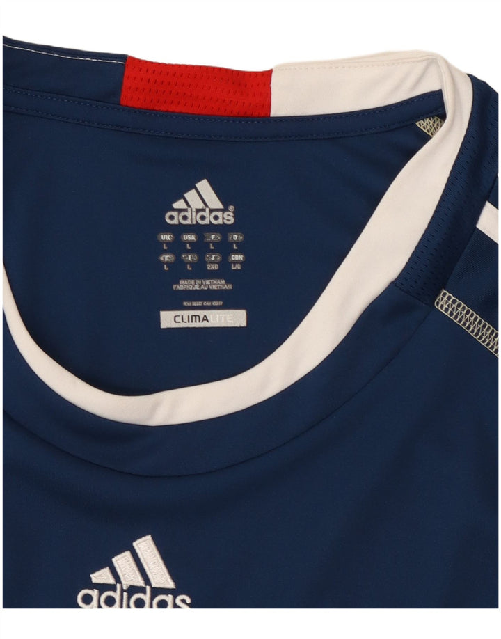 Adidas muška majica Climalite, veliki tamnoplavi poliester