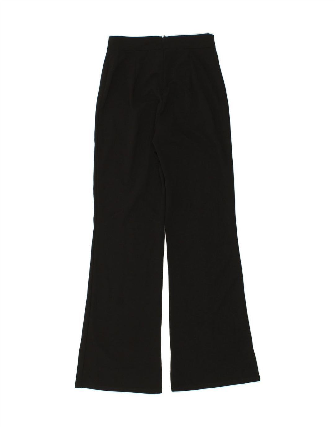 VINTAGE Womens Flare Casual Trousers W28 L33  Black Polyester Vintage Vintage and Second-Hand Vintage from Messina Hembry 