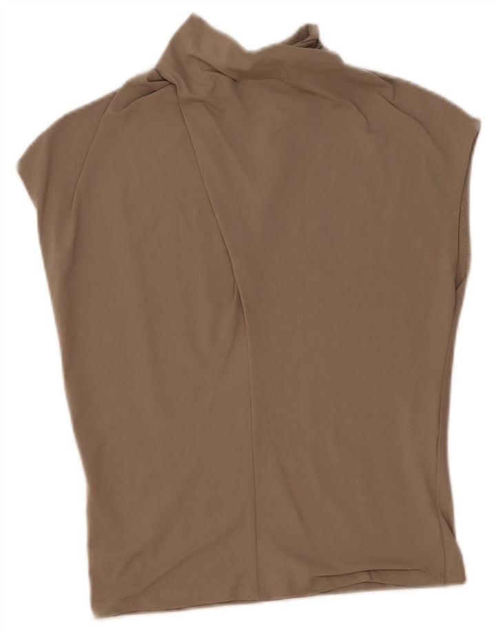 Zara ženski gornji dio bluze bez rukava UK 12 srednje sivi poliamid