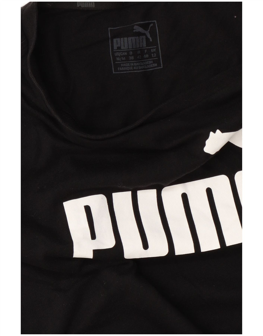 Puma ženska majica kratkih rukava s grafičkim motivima UK 12 srednje crna