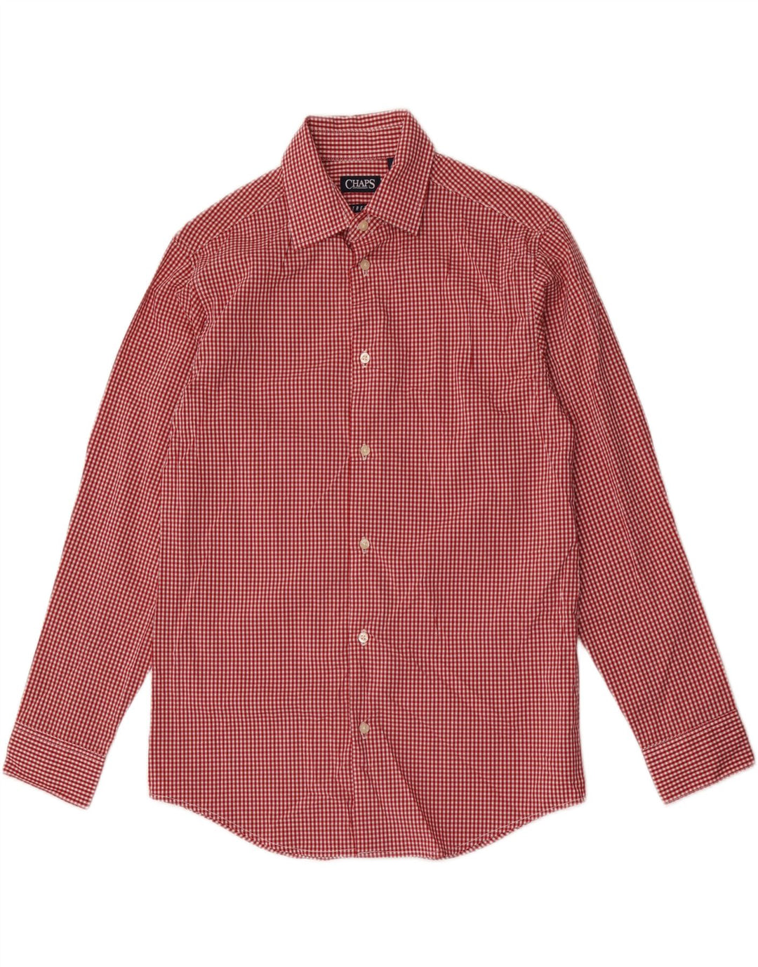 Chaps Boys Stretch Majica 12-13 Years Large Red Gingham Pamuk