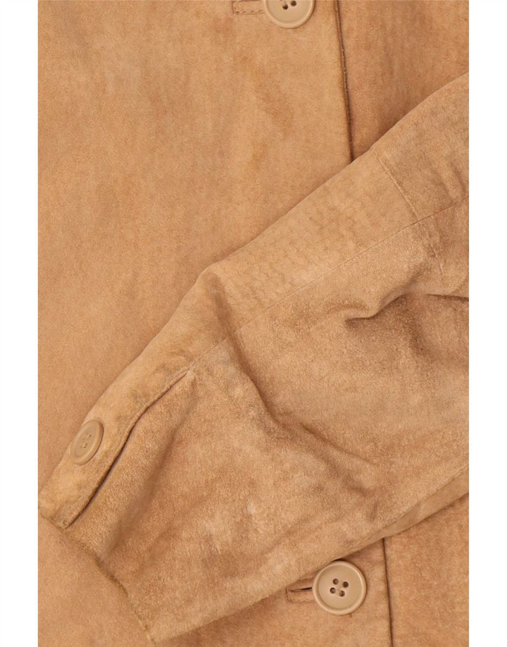 Conbipel velika ženska jakna od brušene kože s 4 gumba IT 40 Small Beige