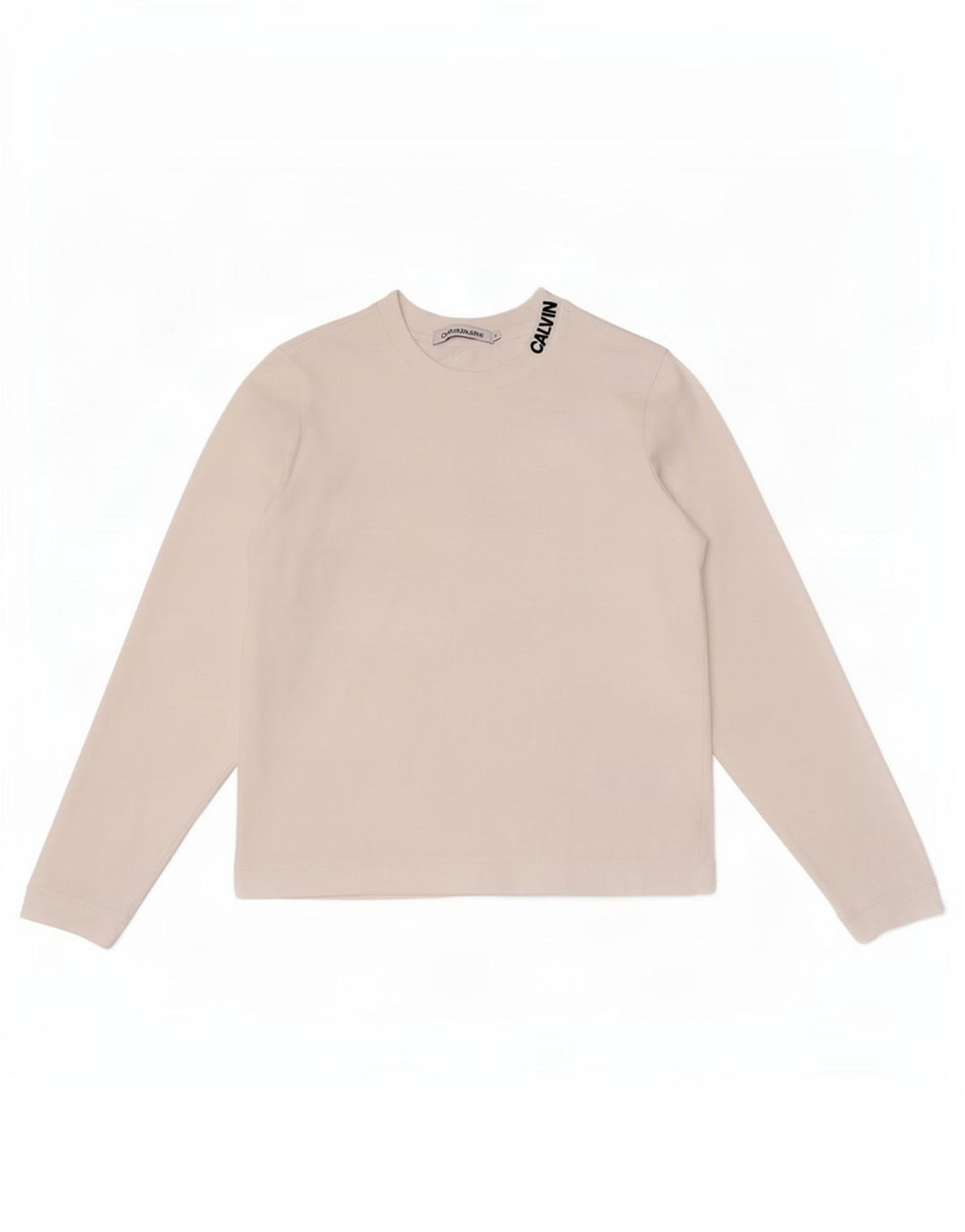 Calvin Klein Jeans Ženska majica dugih rukava UK 10 Mala bijela