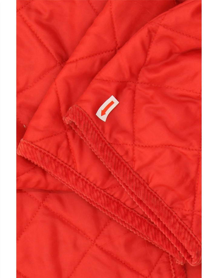 ANDREA MARE Womens Quilted Jacket UK 16 Large Red Polyamide Vintage Andrea Mare and Second-Hand Andrea Mare from Messina Hembry 
