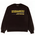 Dsquared2 Boys Graphic Sweatshirt Džemper 9-10 godina crni pamuk