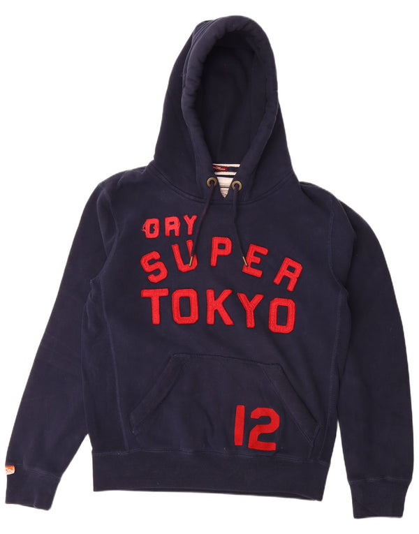 Superdry muška majica s kapuljačom XL tamnoplavi pamuk