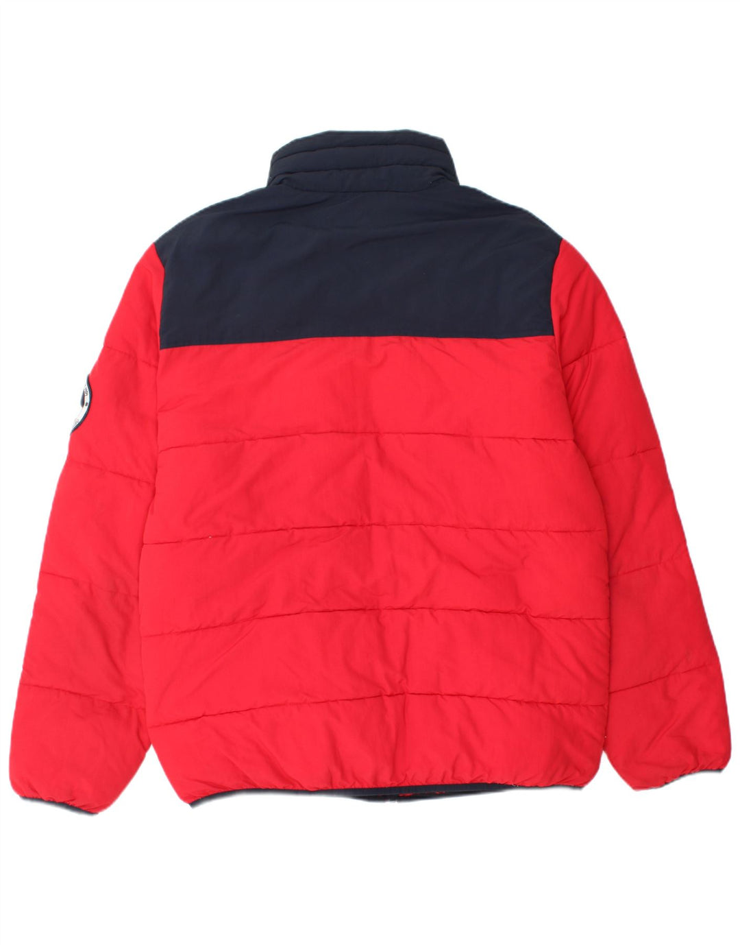 ELLESSE Muška podstavljena jakna UK 40 Large Red Colourblock poliamid