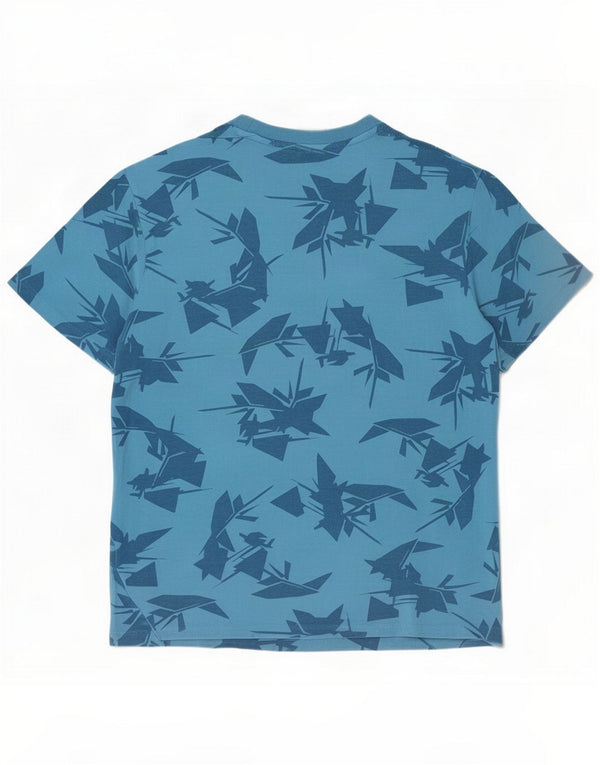 Nike Mens Graphic T-Shirt Top UK 42/44 Large Blue Cotton