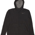 Nike muški Dri Fit Zip pulover s kapuljačom veliki sivi rajon