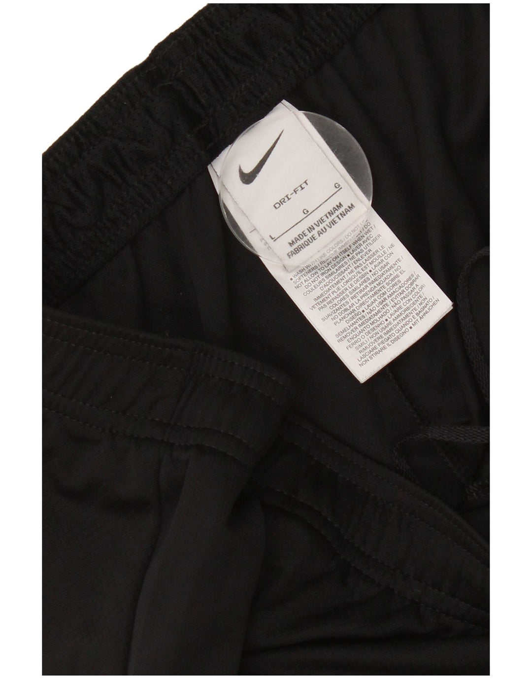Nike muške Dri Fit sportske kratke hlače velike crne boje od poliestera