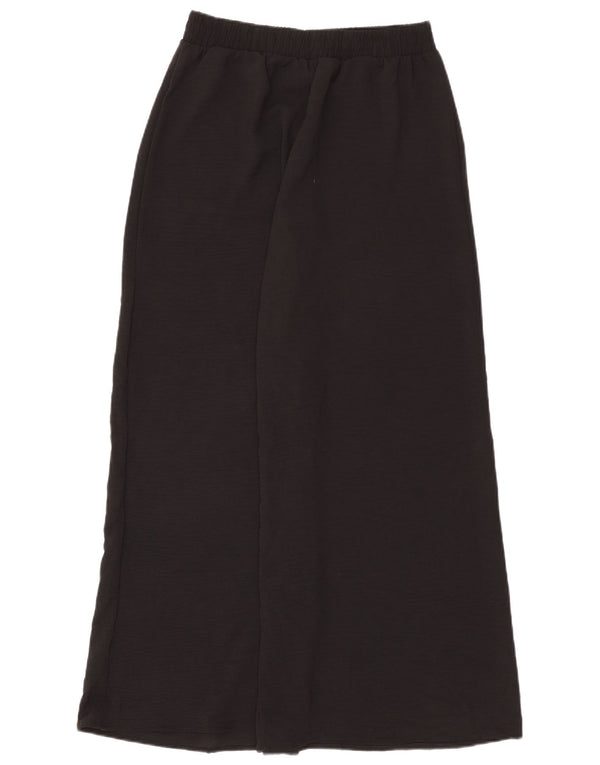 ZARA ženske ležerne široke hlače široke W30 L29 crni poliester