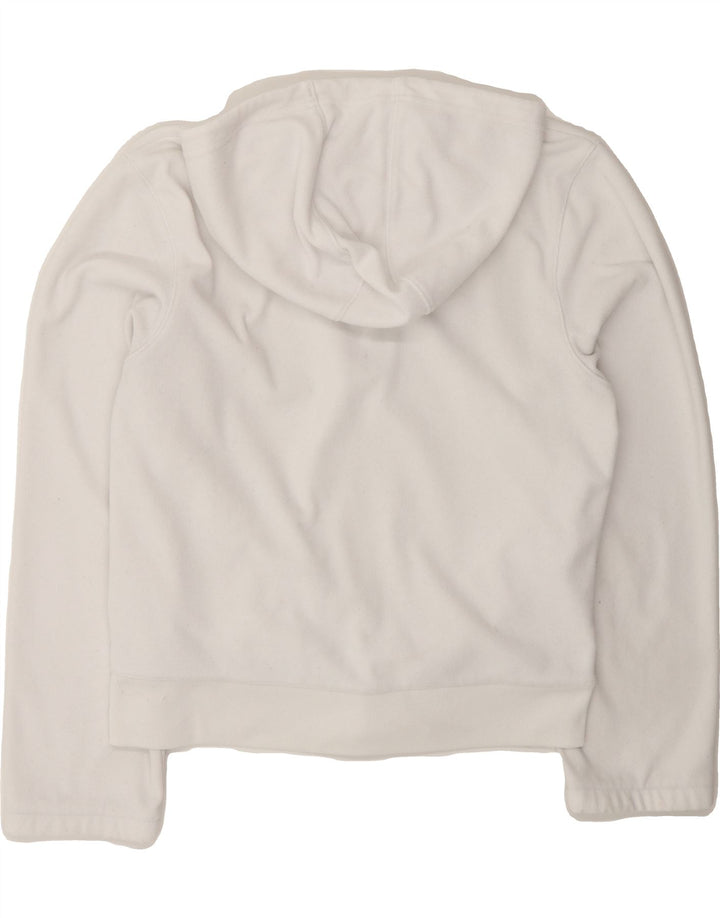 PUMA Womens Zip Hoodie Sweater UK 14 Large White Vintage Puma and Second-Hand Puma from Messina Hembry 