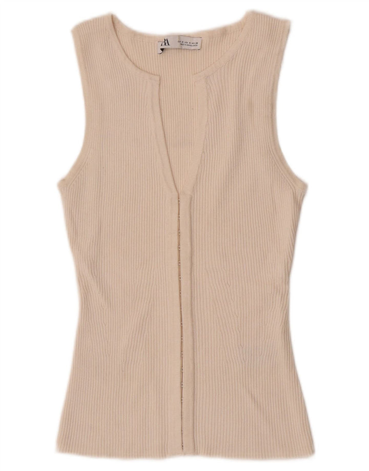 Zara ženski kardigan gornji dio UK 8 Small off white viskoza