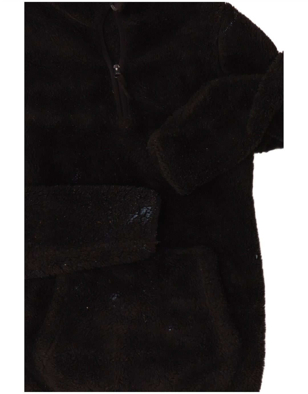 Mountain Warehouse Ženski džemper od flisa s patentnim izrezom UK 12 srednje crne boje