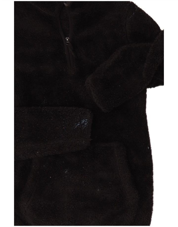 Mountain Warehouse Ženski džemper od flisa s patentnim izrezom UK 12 srednje crne boje