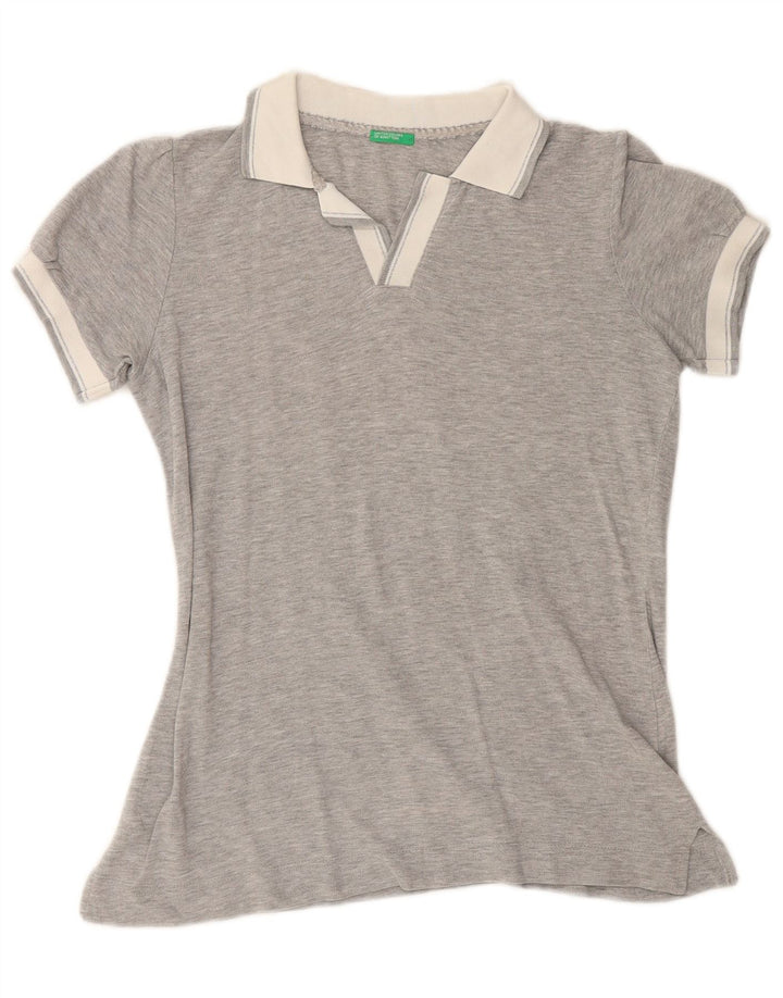 BENETTON ženska polo majica UK 14 srednje siva
