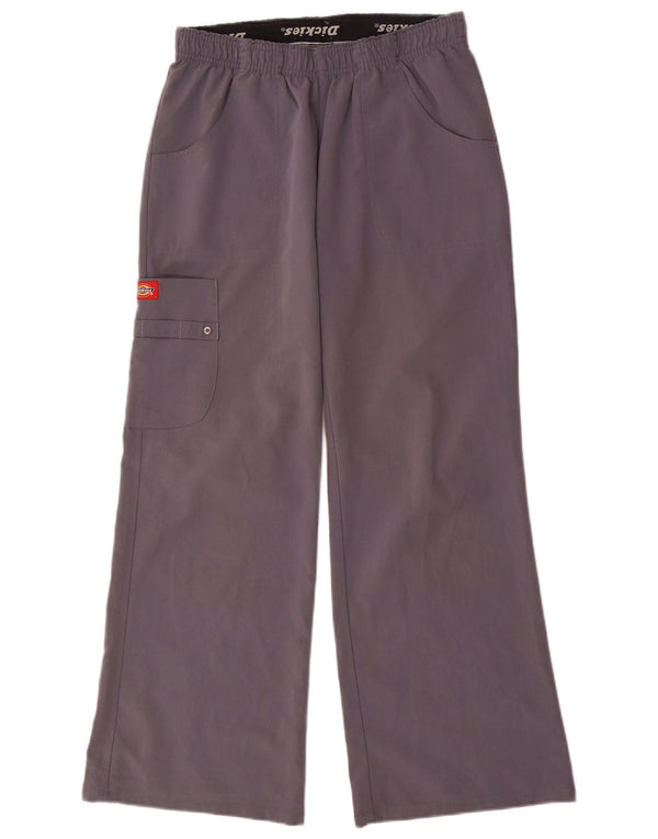 DICKIES Ženske sitne ravne Cargo hlače male W27 L28 sivi poliester