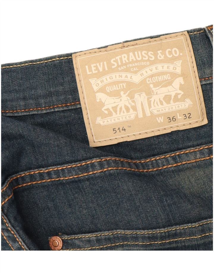 Levi's muške 514 ravne traperice W36 L32 plavi pamuk
