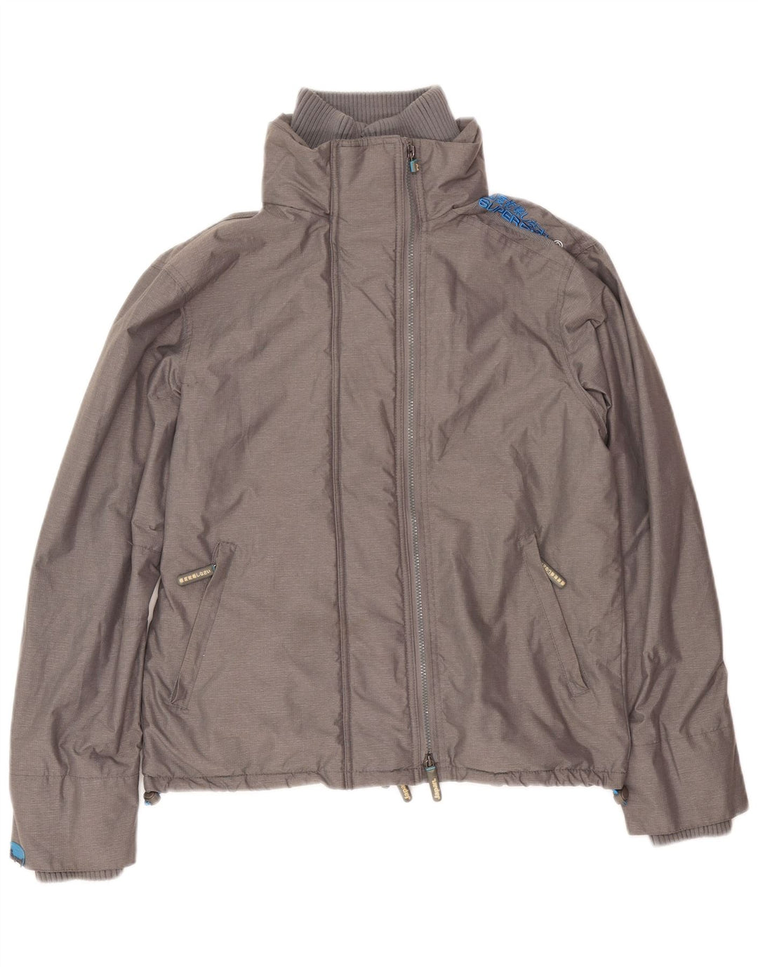 Superdry muška vjetrovka Sherpa vjetrovka jakna UK 38 srednje sivi najlon