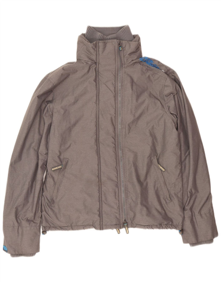 Superdry muška vjetrovka Sherpa vjetrovka jakna UK 38 srednje sivi najlon