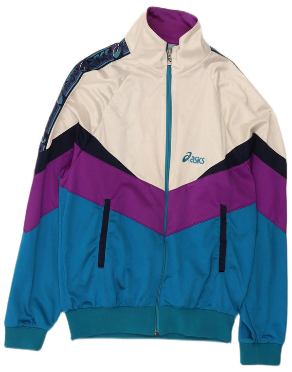 Asics Mens Tracksuit Top Jacket IT 50 Medium Multicoloured Colourblock