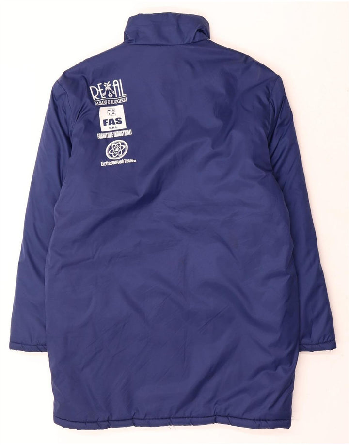 ADIDAS muški grafički podstavljeni kaput UK 38/40 srednje plavi poliamid