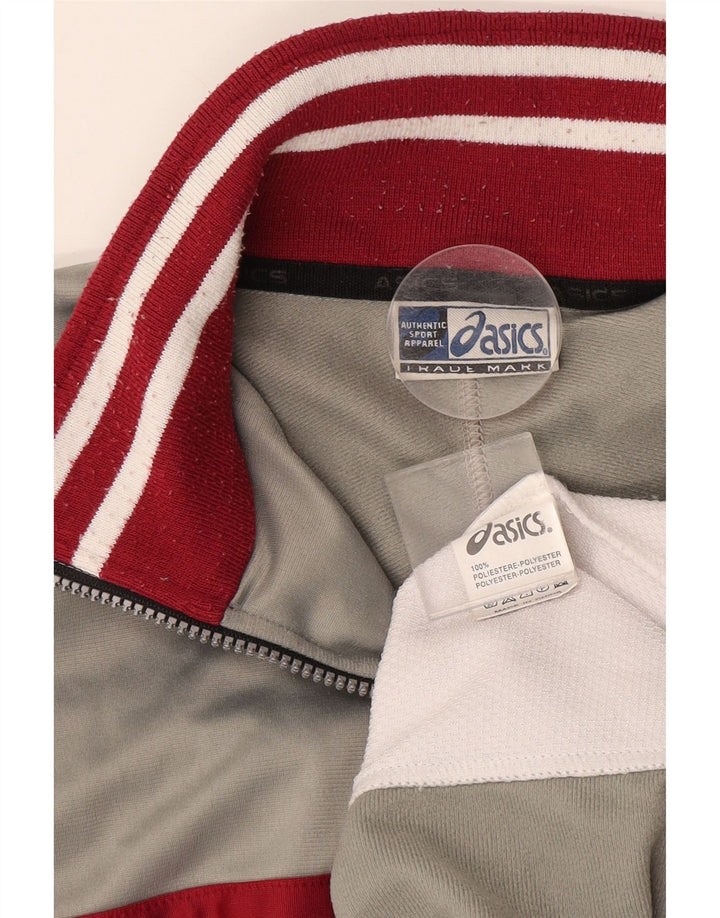 ASICS muška trenirka gornja jakna XL sivi poliester u boji