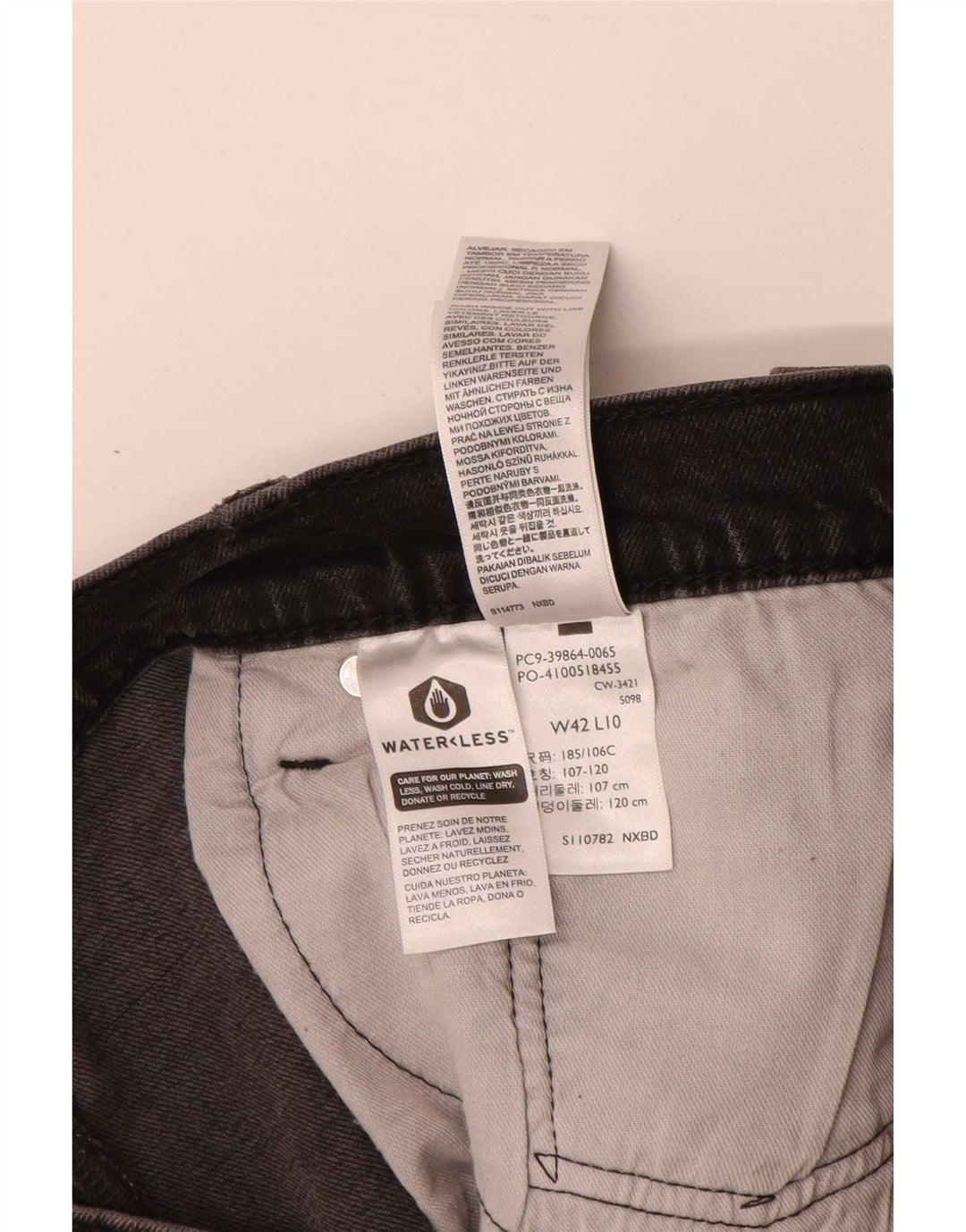 Levi's muške 405 traper kratke hlače W42 2XL sivi pamuk