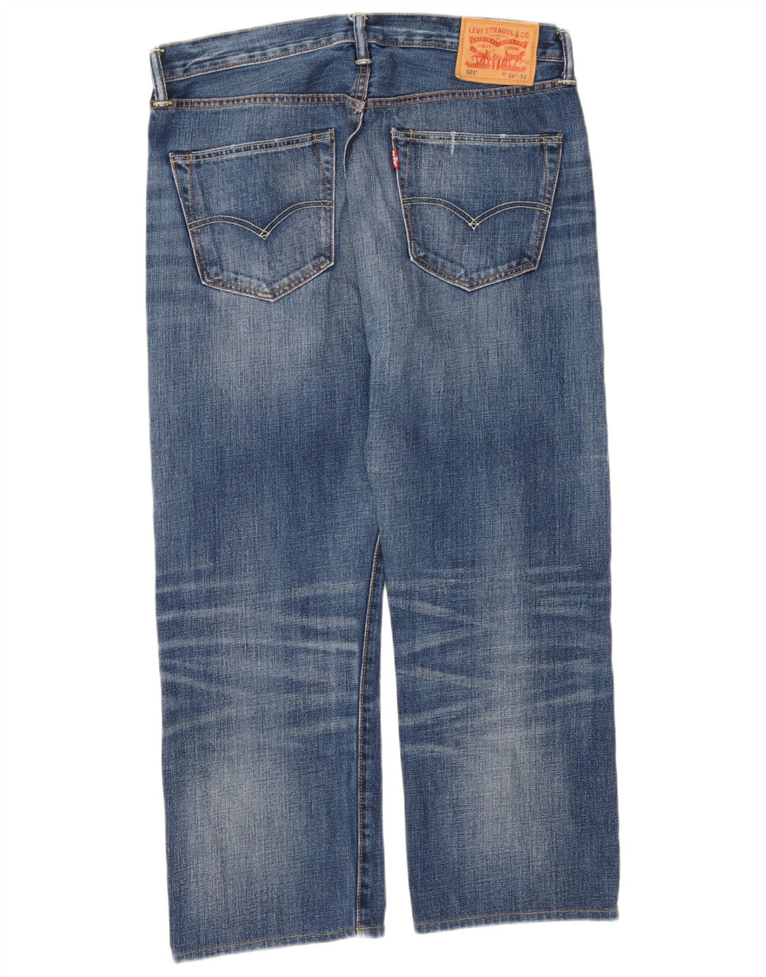 Levi's muške 501 skraćene traperice W34 L25 plave