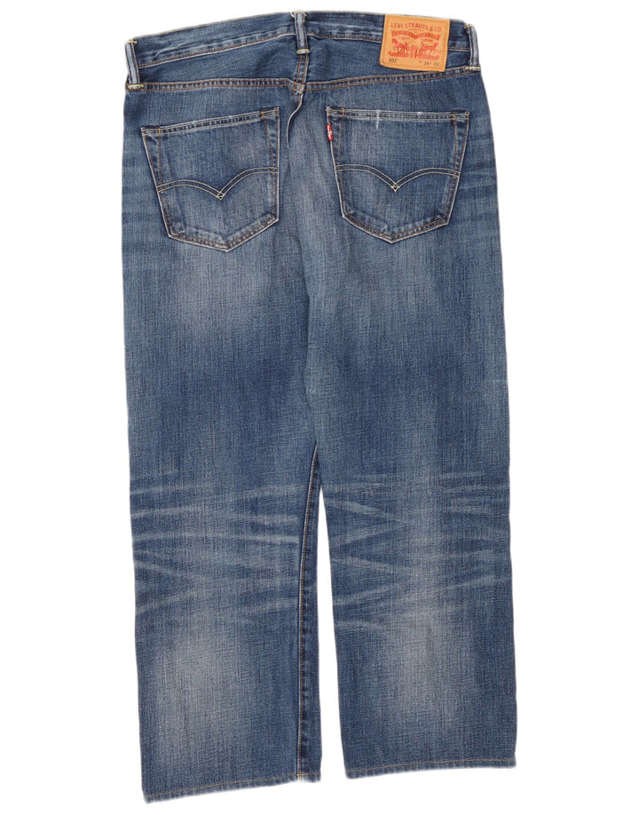 Levi's muške 501 skraćene traperice W34 L25 plave