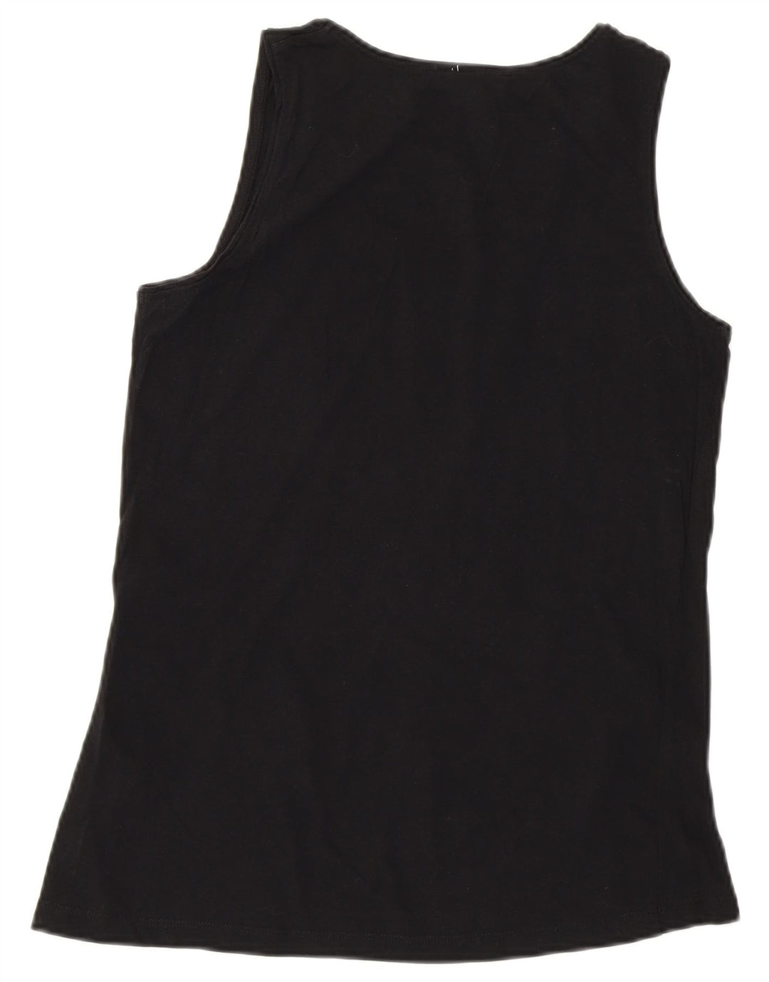 LOTTO Womens Vest Top UK 10 Small Black Cotton Vintage Lotto and Second-Hand Lotto from Messina Hembry 