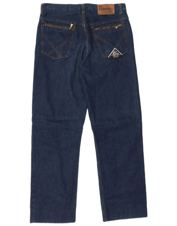 ROY ROGERS Muške ravne traperice za džeparac W34 L30 tamnoplave