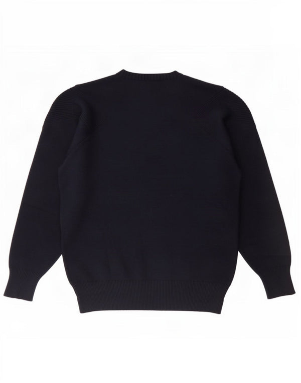 Paul & Shark Mens Crew Neck Jumper Sweater Medium Navy Blue Virgin Wool