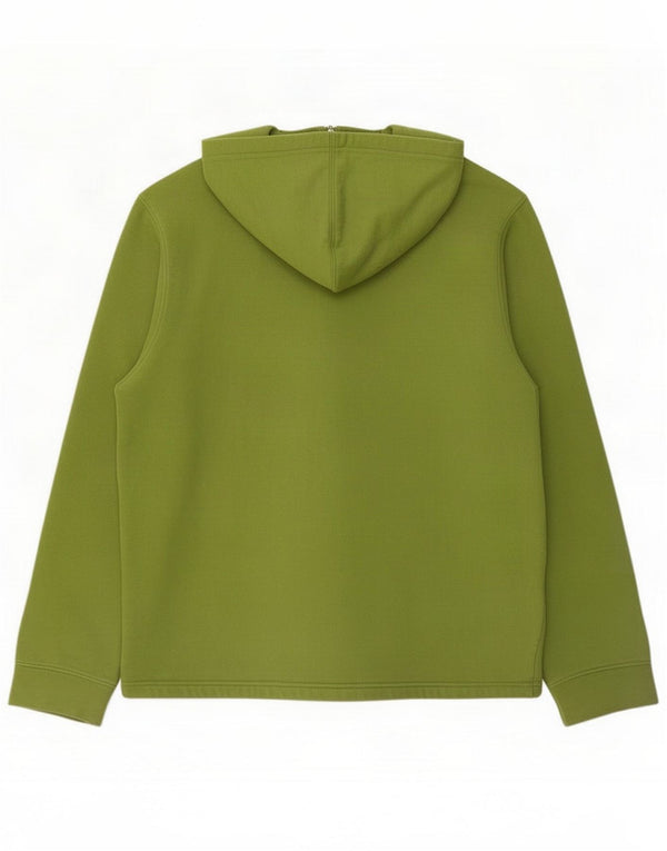 Everlast Womens Graphic Zip Hoodie Sweater UK 16 Large Green Cotton