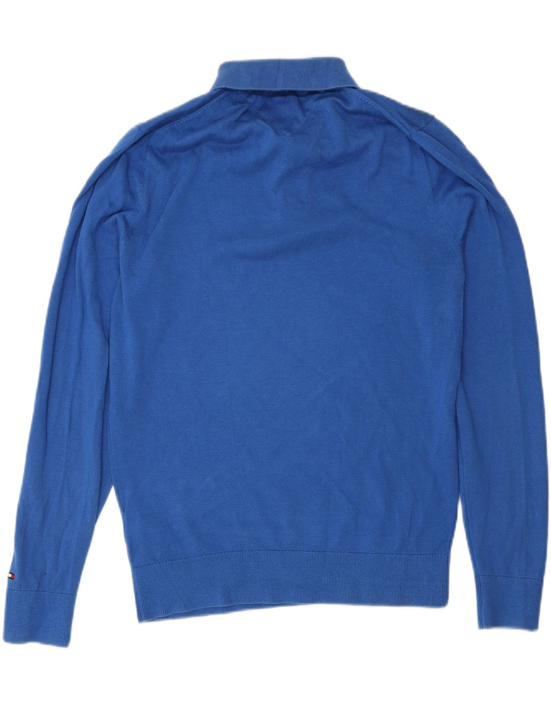 Tommy Hilfiger muški pulover s polo ovratnikom Mali plavi pamuk