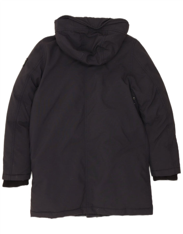 SCHOTT ženski podstavljeni kaput s kapuljačom US 12 Veliki crni poliester