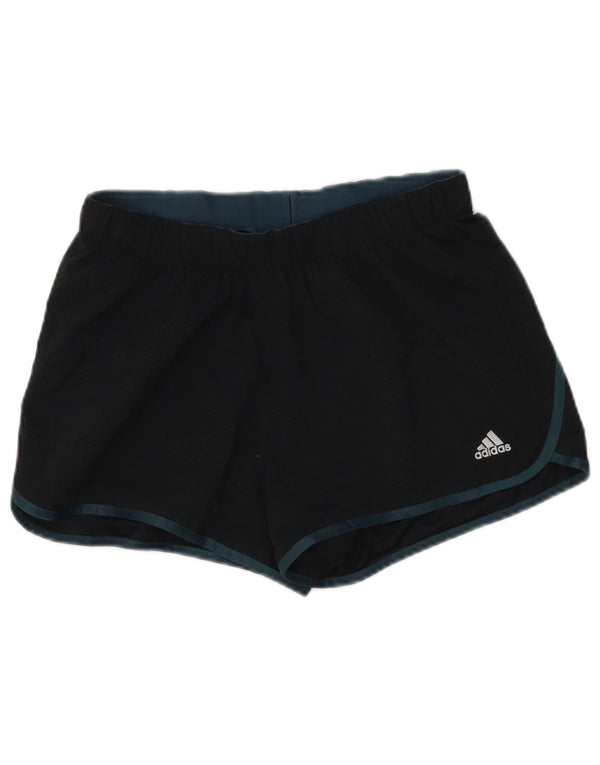 Adidas ženske sportske kratke hlače UK 10 male crne poliesterske