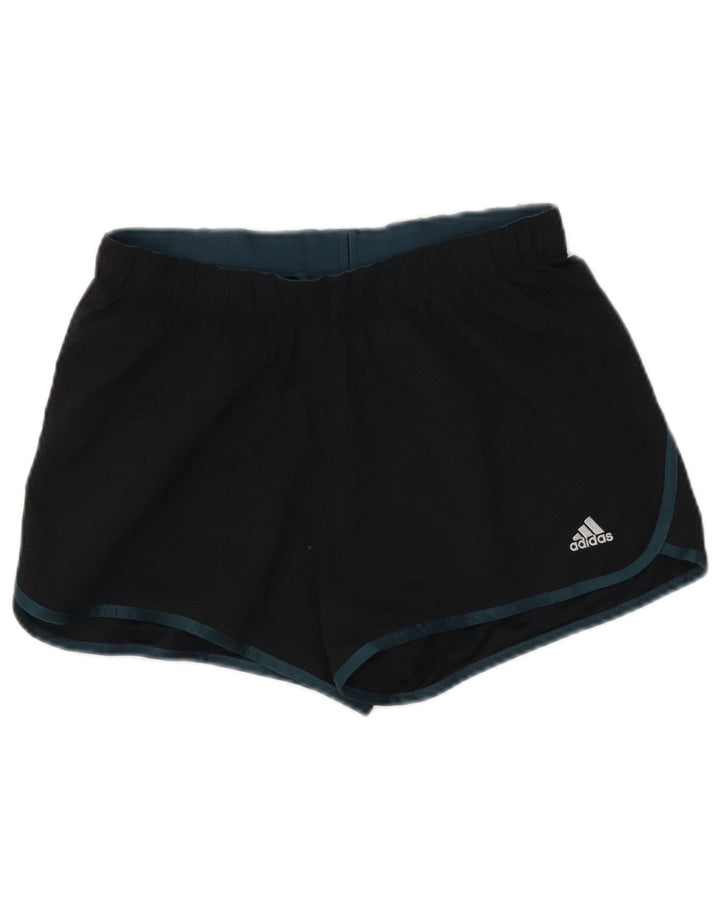 Adidas ženske sportske kratke hlače UK 10 male crne poliesterske