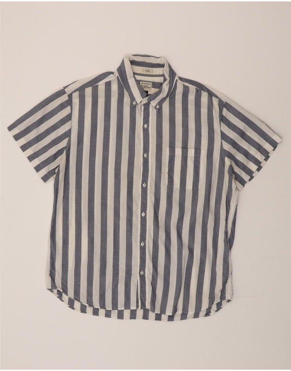 J. CREW Muška uska majica kratkih rukava XL, pamuk na plave pruge