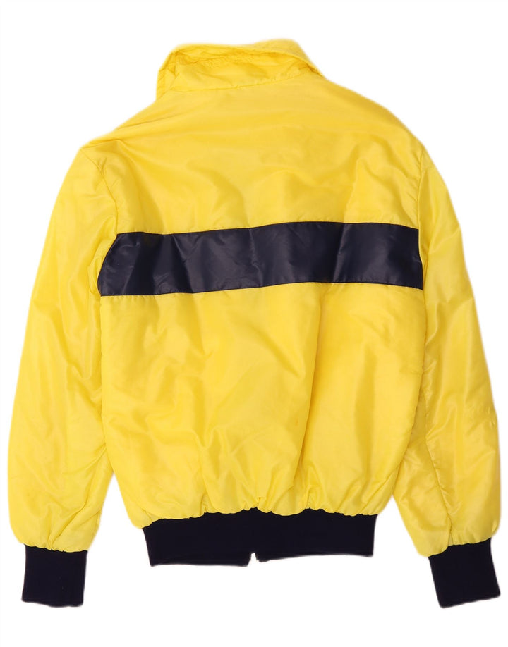 Vintage muška bomber jakna IT 48 Srednje žuti poliamid u boji