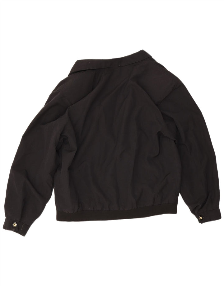 Vintage muška bomber jakna Veliki crni pamuk
