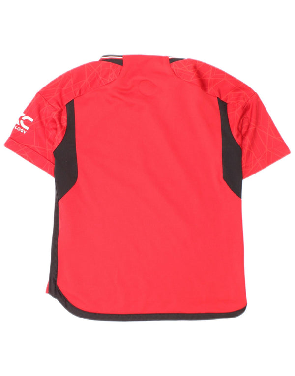 Majica kratkih rukava Adidas Boys Manchester United Graphic T-Shirt 5-6 Years Red Geometric