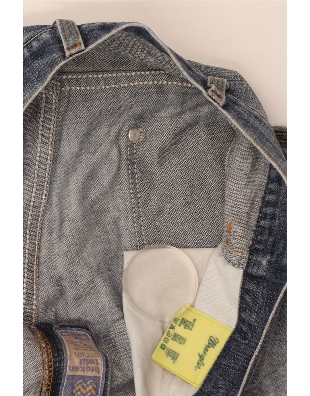 Wrangler muške ravne traperice W36 L30 plavi pamuk
