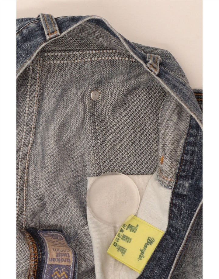 Wrangler muške ravne traperice W36 L30 plavi pamuk