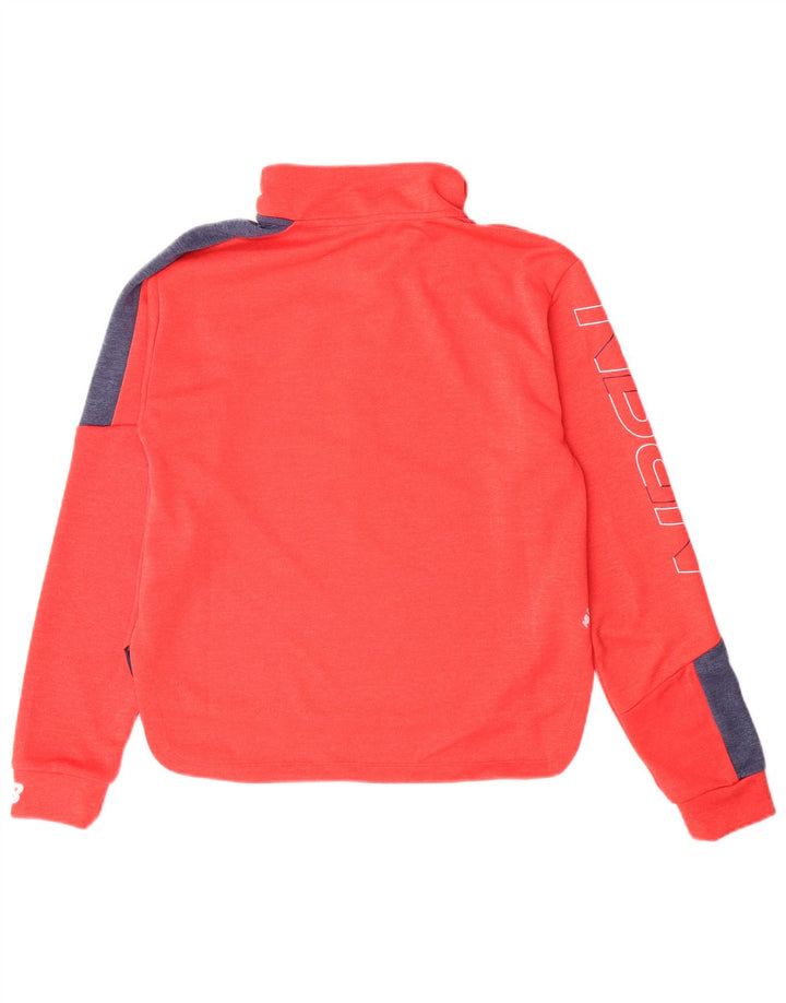 NEW BALANCE Ženski grafički pulover Trenirka Top UK 10 Small Orange