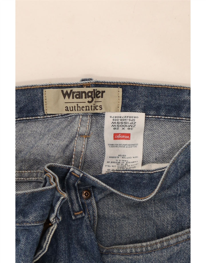 Wrangler muške ravne traperice W38 L26 plavi pamuk