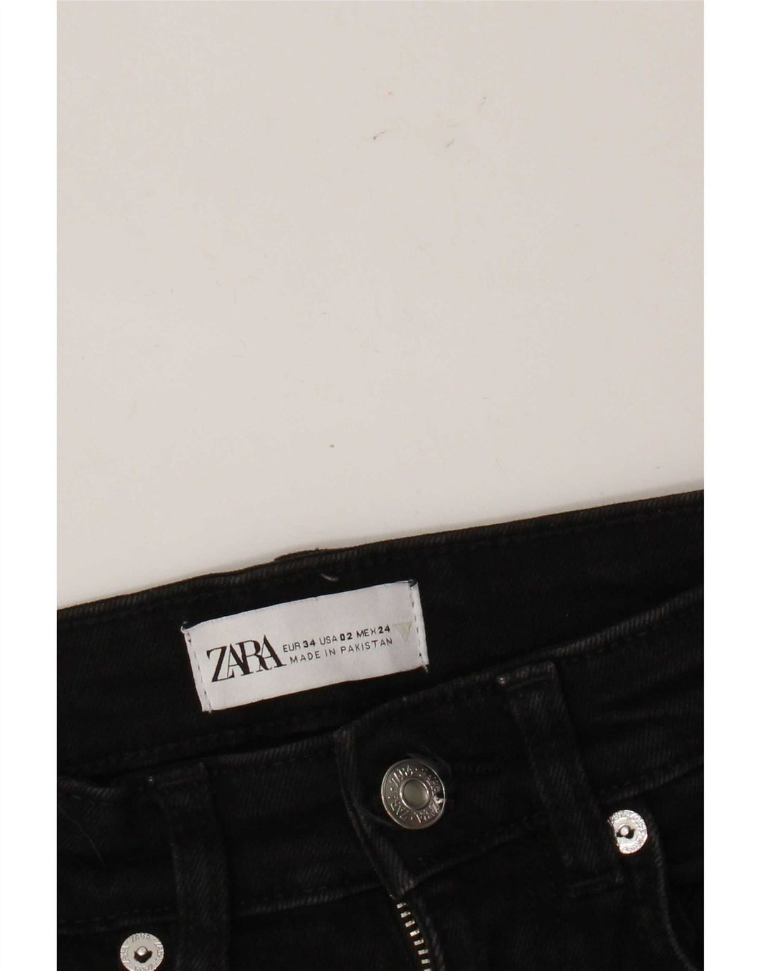 Zara ženske lepršave traperice EU 34 2XS W24 L25 crne