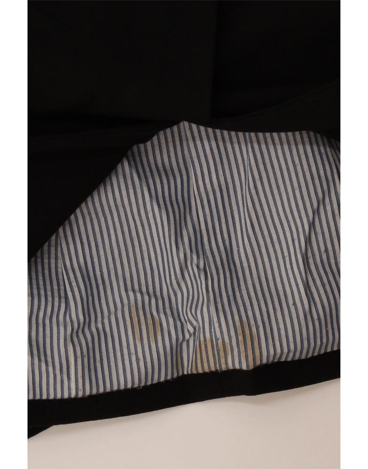 ZARA ženski sako sa 1 gumbom UK 10 mali crni poliester