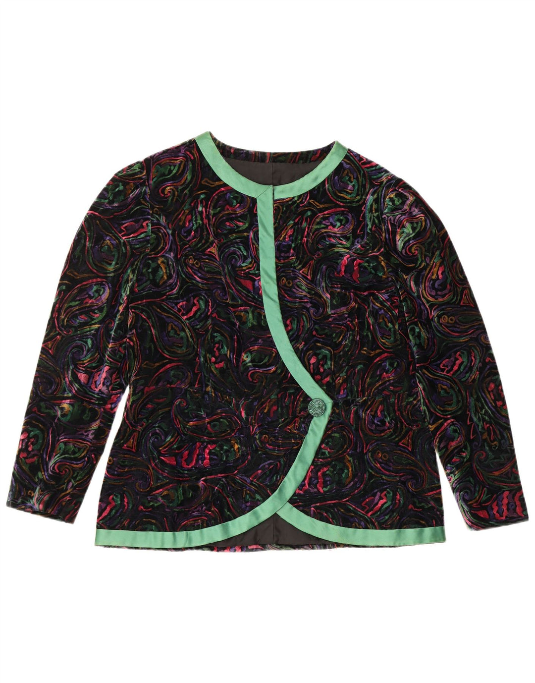 VINTAGE Ženska dvodijelna suknja s 1 gumbom UK 12 Srednje W32 Raznobojna