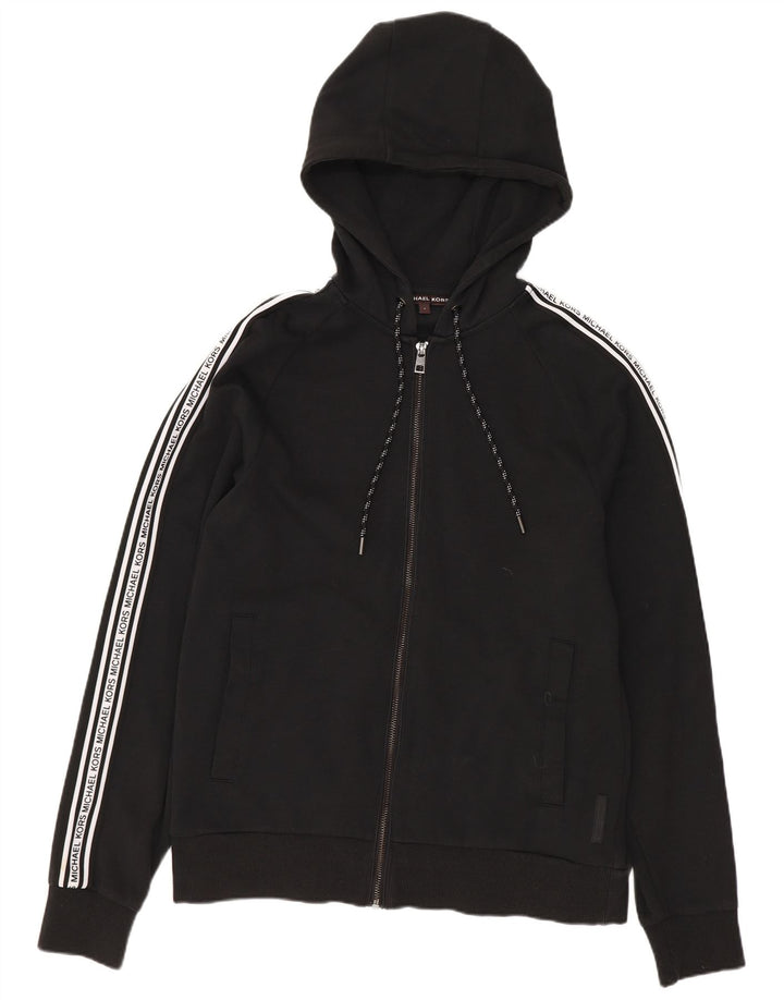 MICHAEL KORS Muška majica s kapuljačom s patentnim zatvaračem, mala crna boja